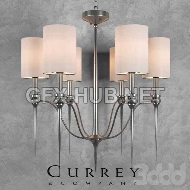 FURNITURE 3D MODELS – CHADBURY SEMIFLUSH CHANDELIER