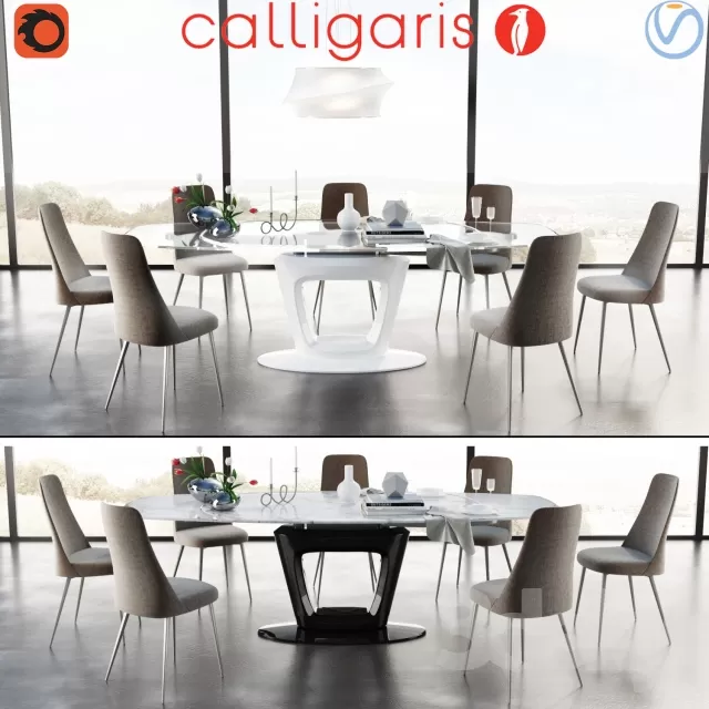 3DSKYMODEL – Dining Table sets – 3944