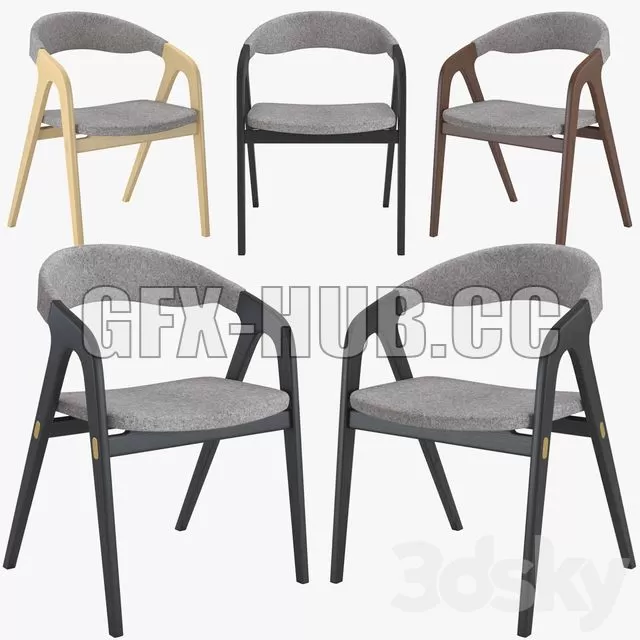 FURNITURE 3D MODELS – Chair Kaede Chair by Modloft