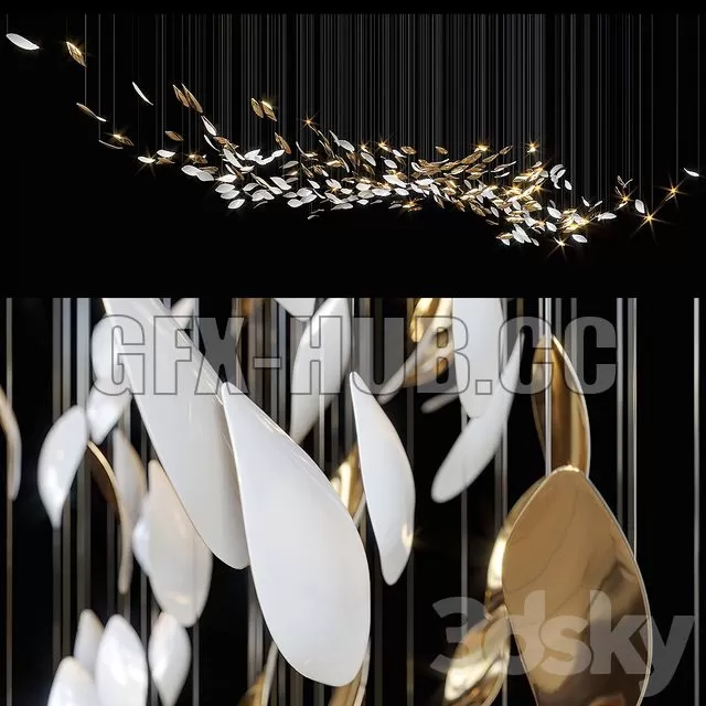 FURNITURE 3D MODELS – Chandelier Light Vargov 10