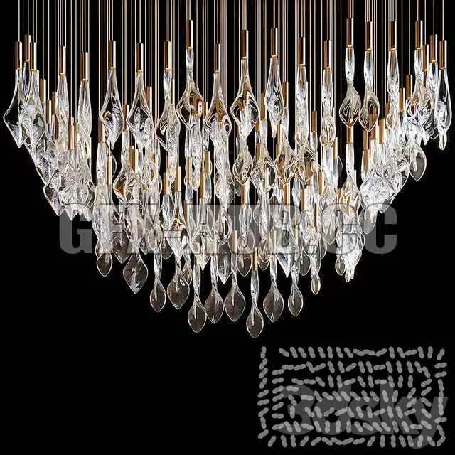 FURNITURE 3D MODELS – Chandelier Light Vargov 11