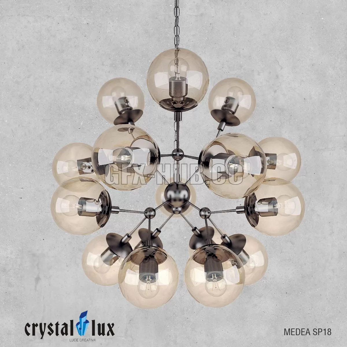 FURNITURE 3D MODELS – Chandelier Medea SP18 by Crystal Lux