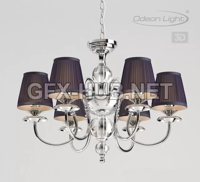 FURNITURE 3D MODELS – Chandelier ODEON LIGHT 4191-6 MIRELLA
