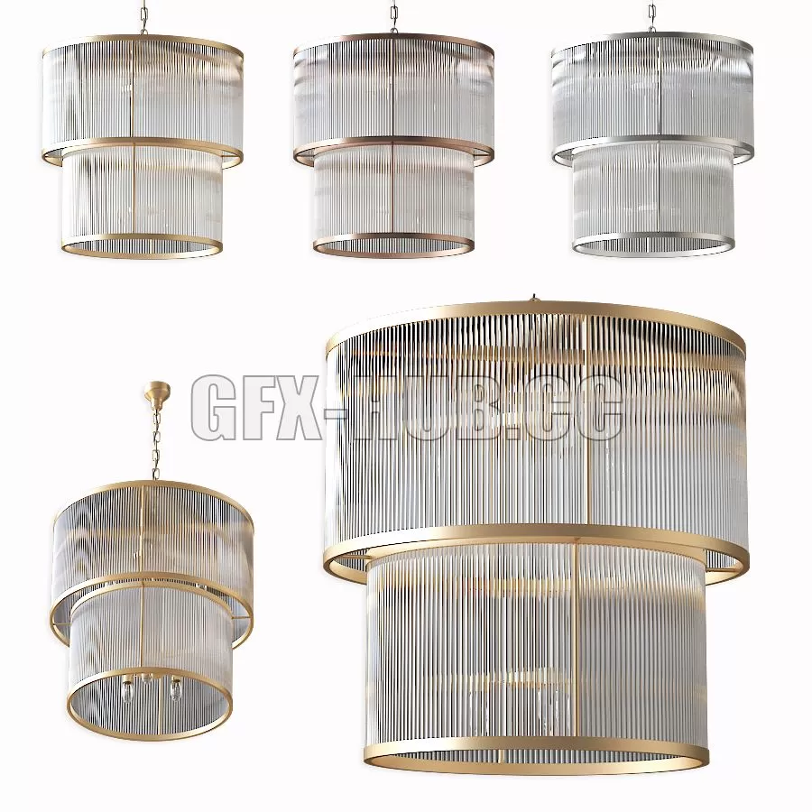 FURNITURE 3D MODELS – Chandelier Pasadena by Eichholtz