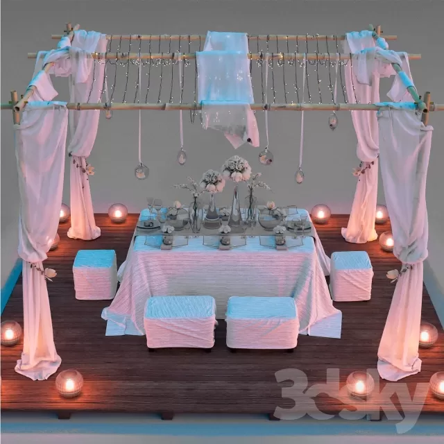 3DSKYMODEL – Dining Table sets – 3952