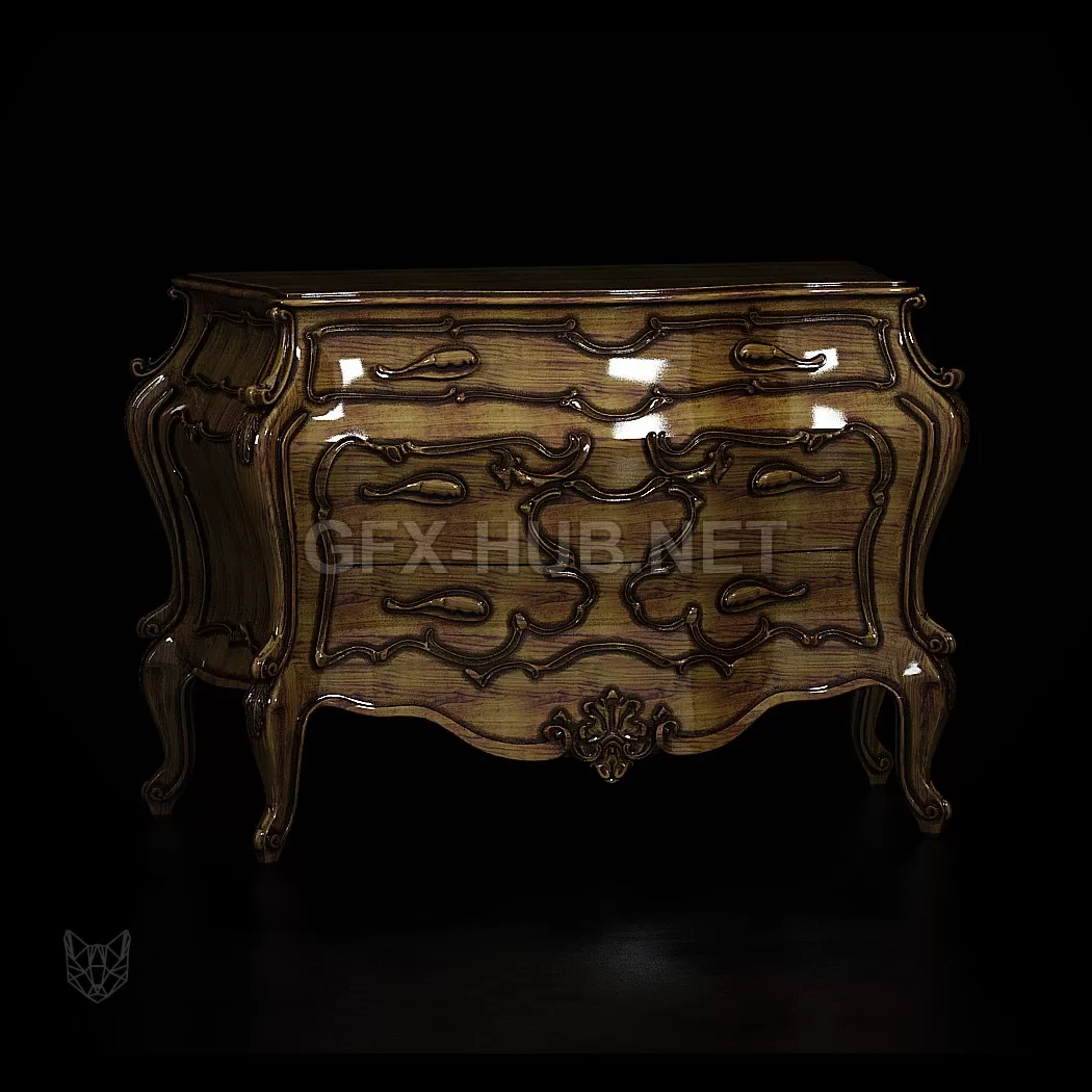 FURNITURE 3D MODELS – Chest of drawers