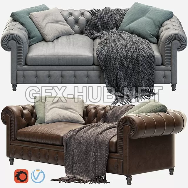 FURNITURE 3D MODELS – Chester One Sofas