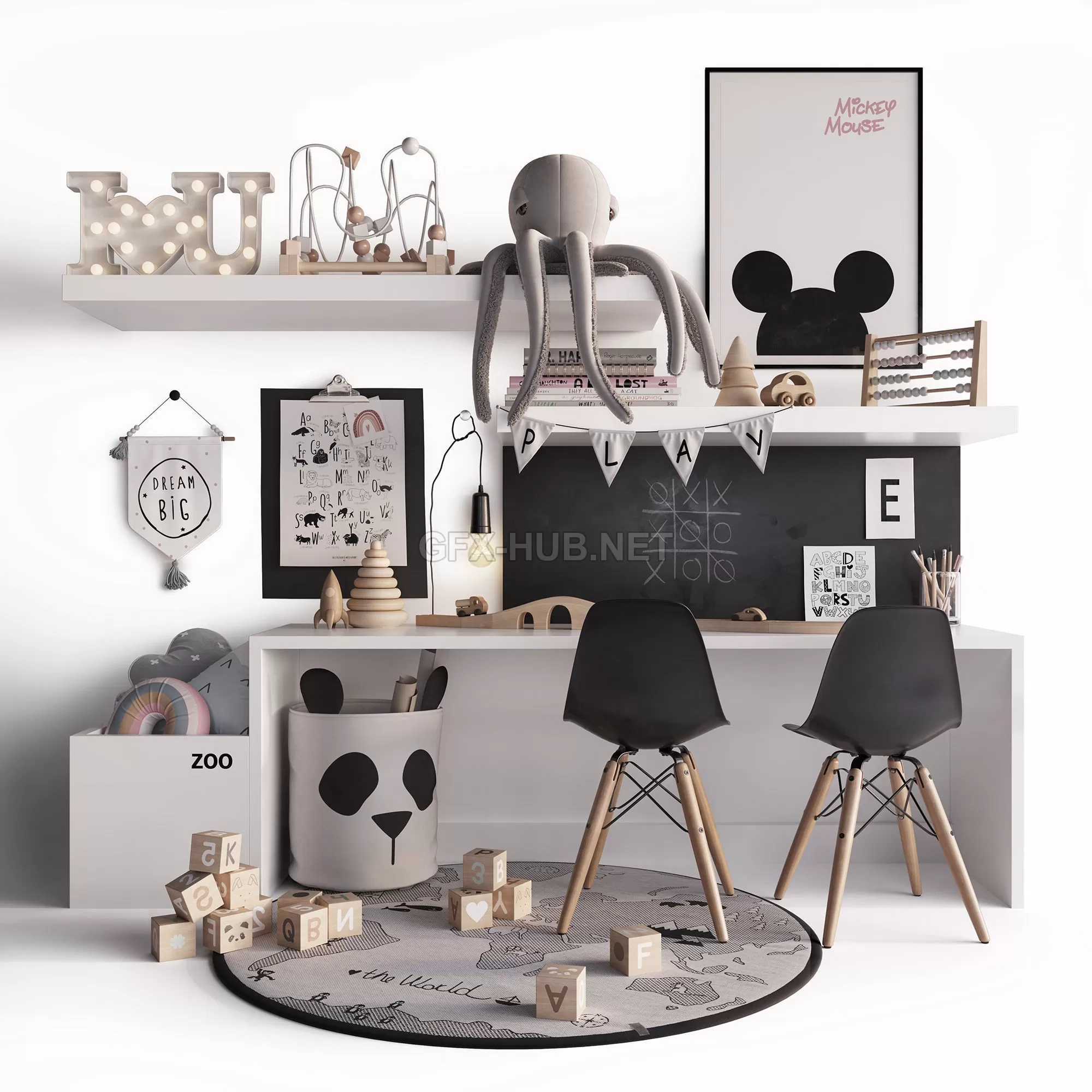 FURNITURE 3D MODELS – Chidren Set 2