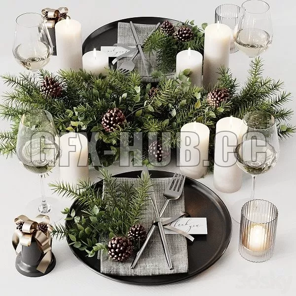 FURNITURE 3D MODELS – Christmas Servirovka