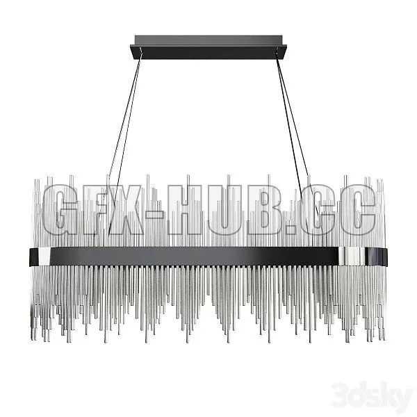 FURNITURE 3D MODELS – CHROME GLASS CHANDELIER Garda Decor