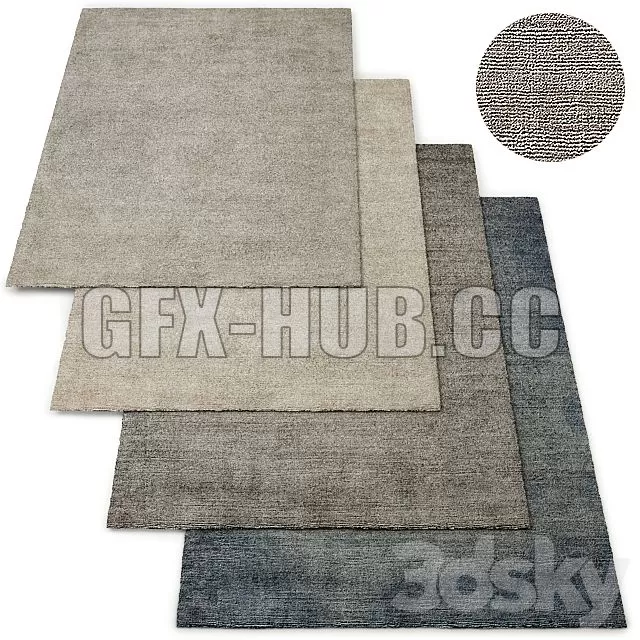 FURNITURE 3D MODELS – Circe Handwoven Rug RH Collection