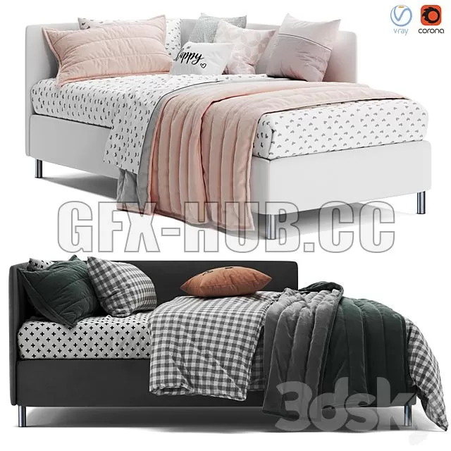 FURNITURE 3D MODELS – Citterio Meda Corner Bed