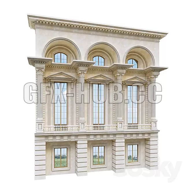 FURNITURE 3D MODELS – Classic Facade Element