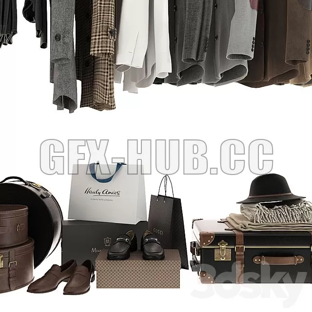 FURNITURE 3D MODELS – Closet Clothes