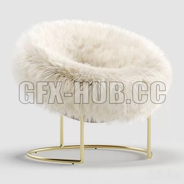 FURNITURE 3D MODELS – Coco Republic Cave Armchair by TIMOTHY OULTON