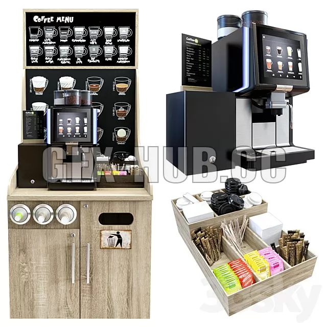 FURNITURE 3D MODELS – Coffe Shop WMF 1500S