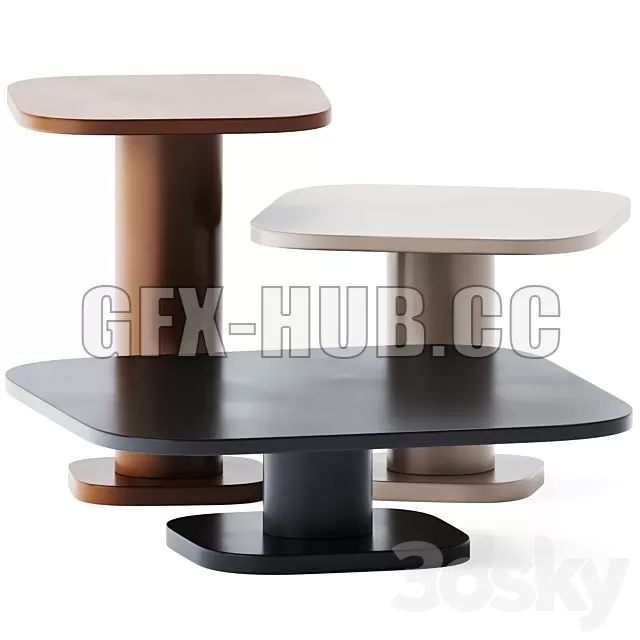 FURNITURE 3D MODELS – Coffee Table Matera by Baxter