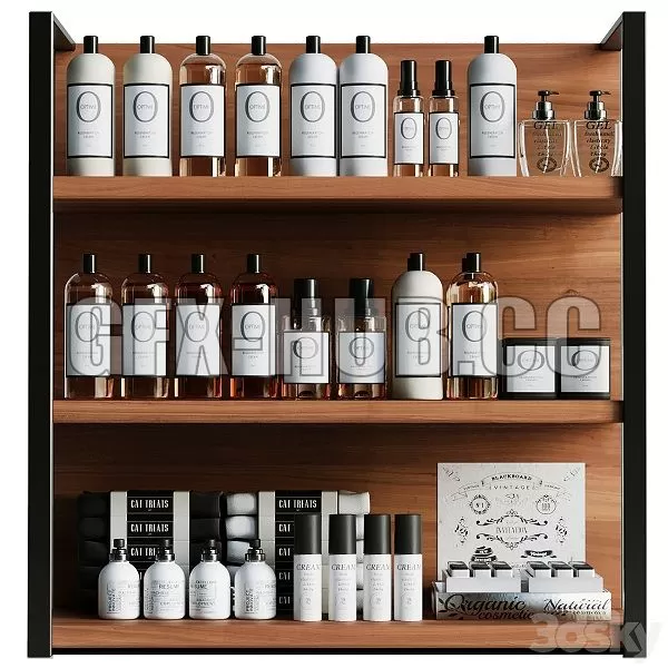 FURNITURE 3D MODELS – Collection of Cosmetics for Beauty Salons or Bathroom