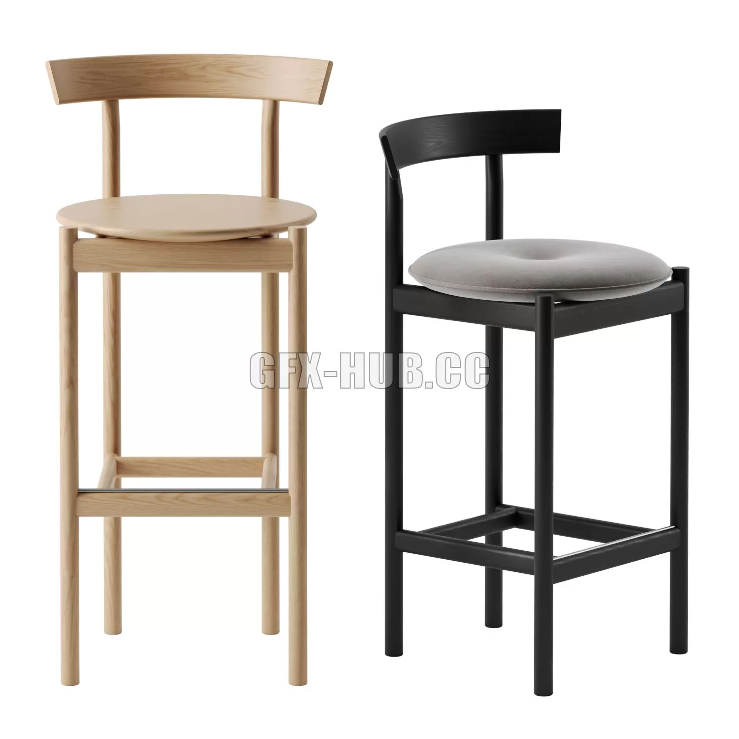 FURNITURE 3D MODELS – Comma Barstool by Herman Miller