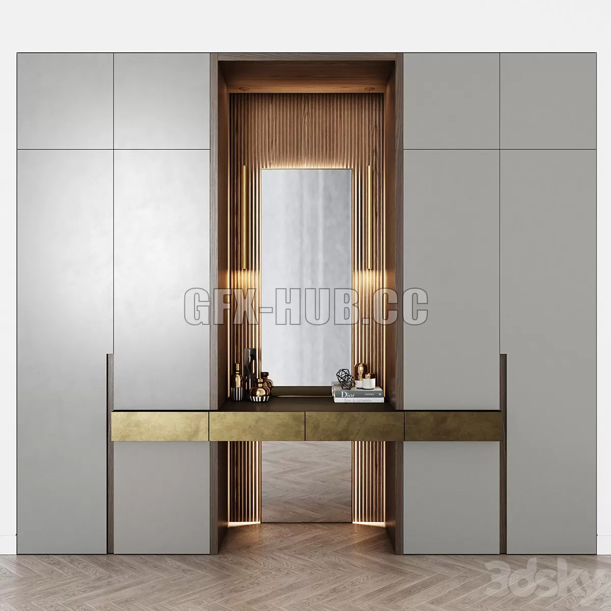 FURNITURE 3D MODELS – Contemporary Wardrobe 17 FURNITURE 3D MODELS – Contemporary Wardrobe 17