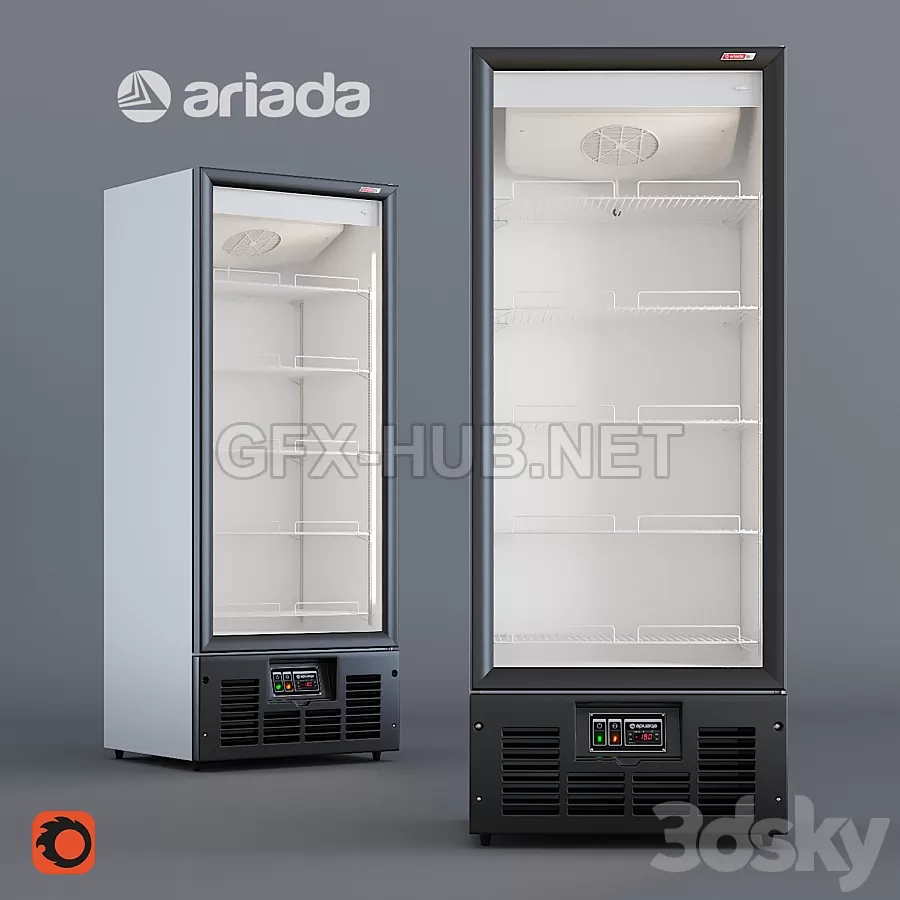 FURNITURE 3D MODELS – Cooling cabinet Ariad R700 VS FURNITURE 3D MODELS – Cooling cabinet Ariad R700 VS