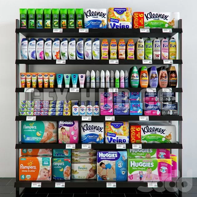 FURNITURE 3D MODELS – Cosmetics woman Sanitary Pads and babys diper FURNITURE 3D MODELS – Cosmetics woman Sanitary Pads and babys diper