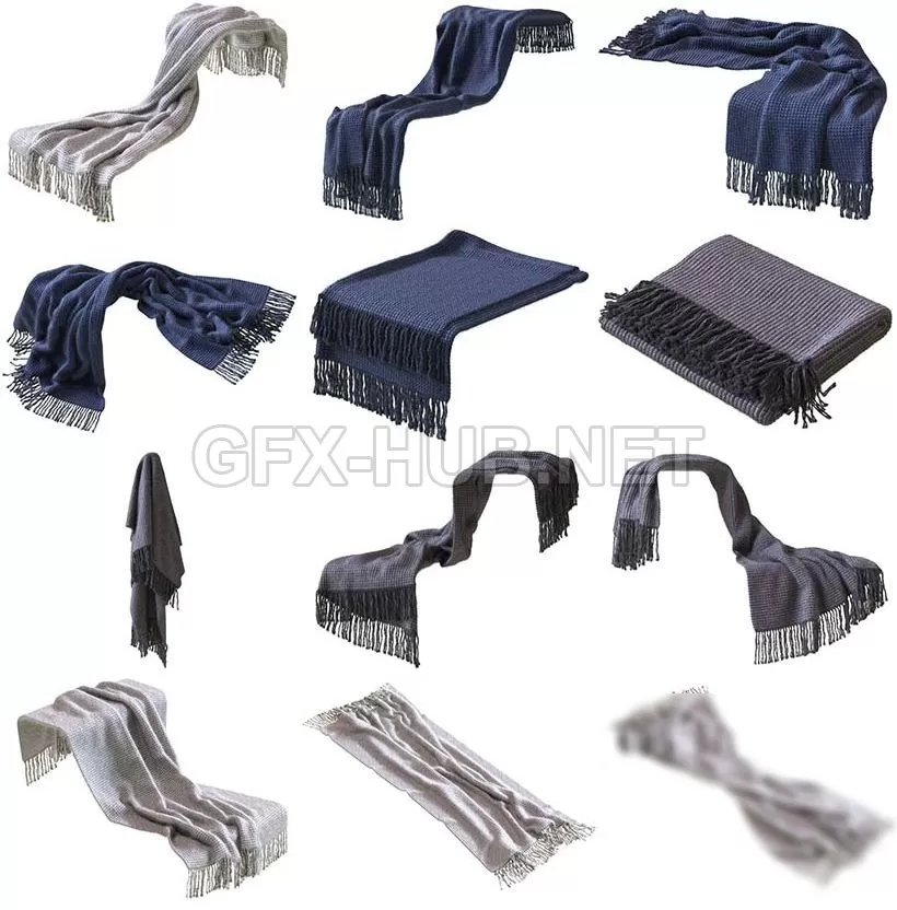 FURNITURE 3D MODELS – Crate & Barrel Landyn Throw FURNITURE 3D MODELS – Crate & Barrel Landyn Throw