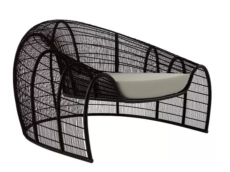 FURNITURE 3D MODELS – Croissant Armchair FURNITURE 3D MODELS – Croissant Armchair