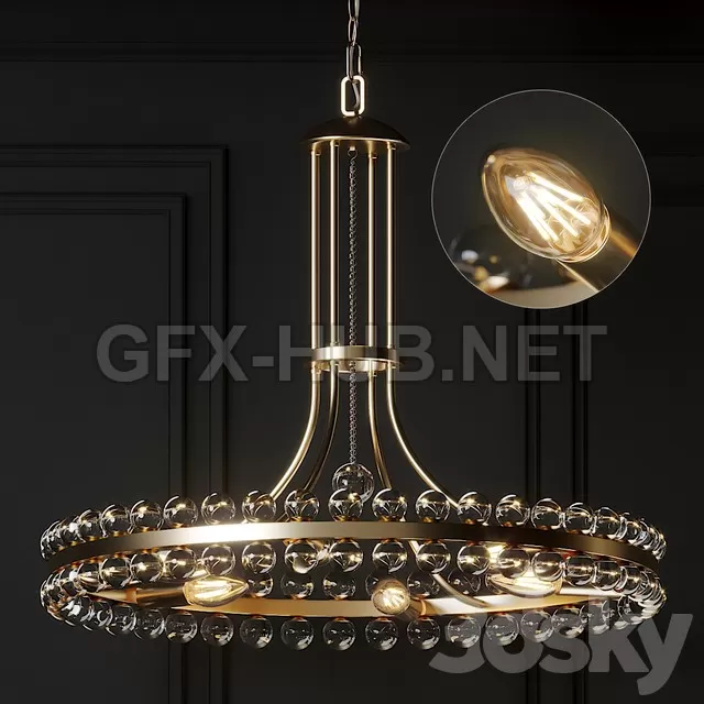FURNITURE 3D MODELS – Crystorama Clover 8 Light Chandelier FURNITURE 3D MODELS – Crystorama Clover 8 Light Chandelier