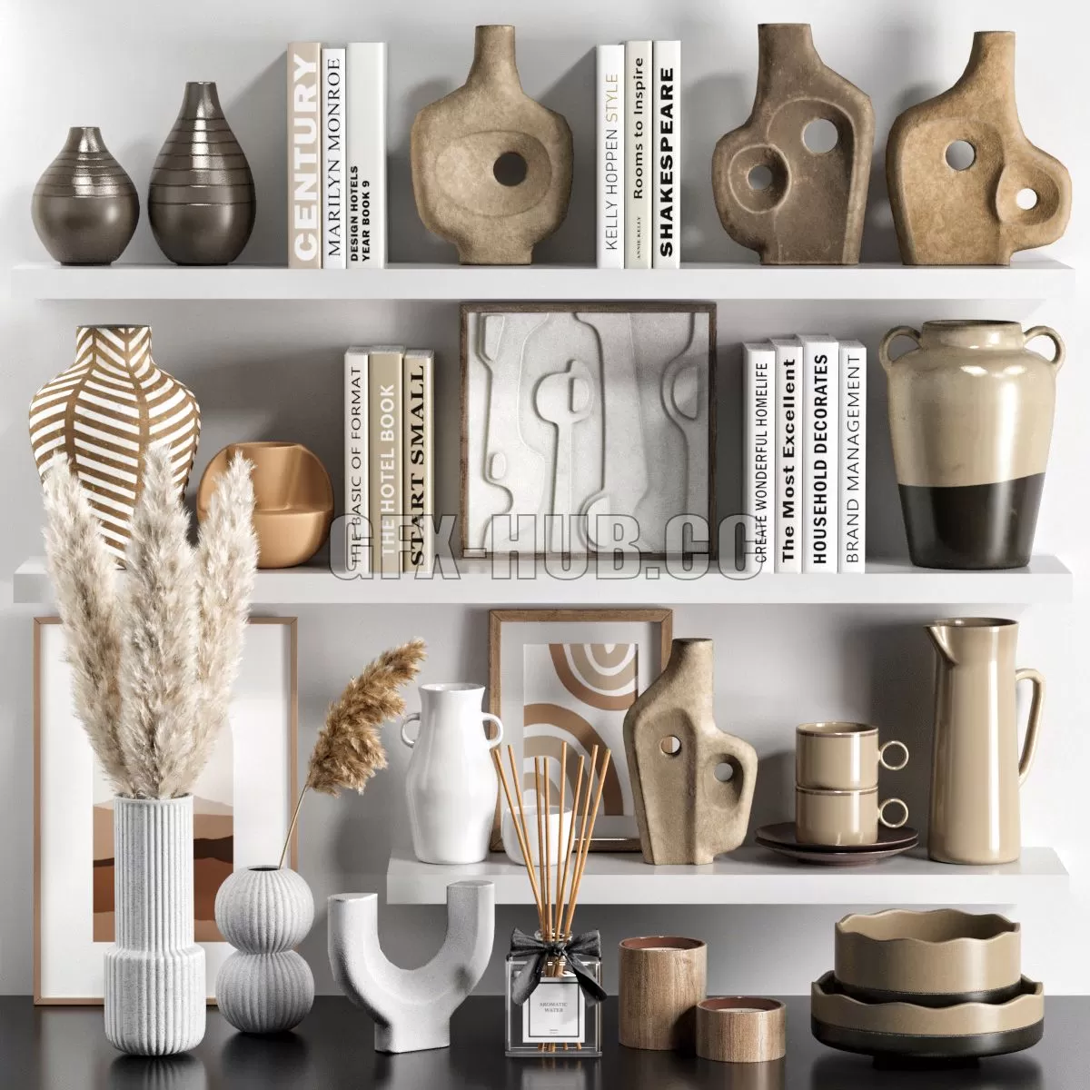 FURNITURE 3D MODELS – Decor Set 0019 FURNITURE 3D MODELS – Decor Set 0019