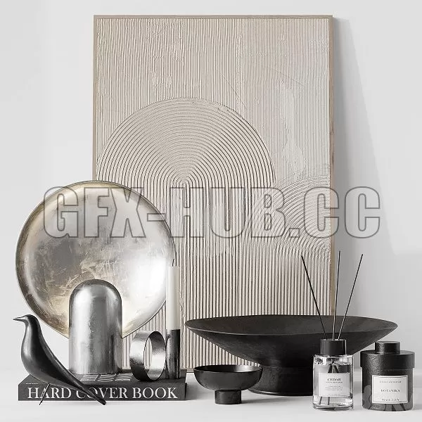 FURNITURE 3D MODELS – Decor Set 005 FURNITURE 3D MODELS – Decor Set 005