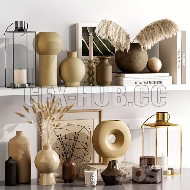 FURNITURE 3D MODELS – Decor Set 52 FURNITURE 3D MODELS – Decor Set 52