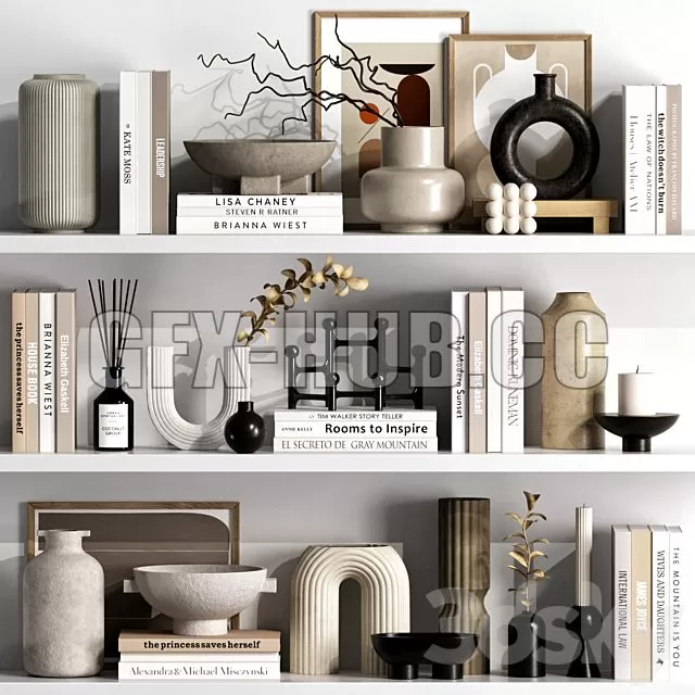 FURNITURE 3D MODELS – Decor Set 54 FURNITURE 3D MODELS – Decor Set 54