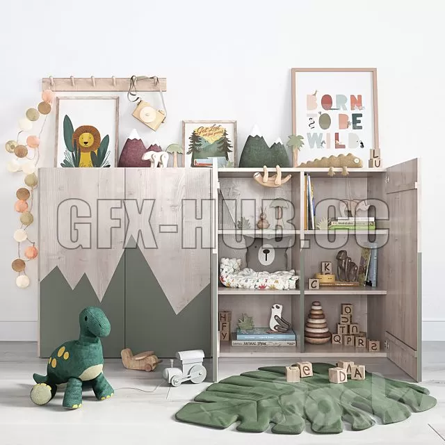 FURNITURE 3D MODELS – Decor Set for Childrens Rooms FURNITURE 3D MODELS – Decor Set for Childrens Rooms