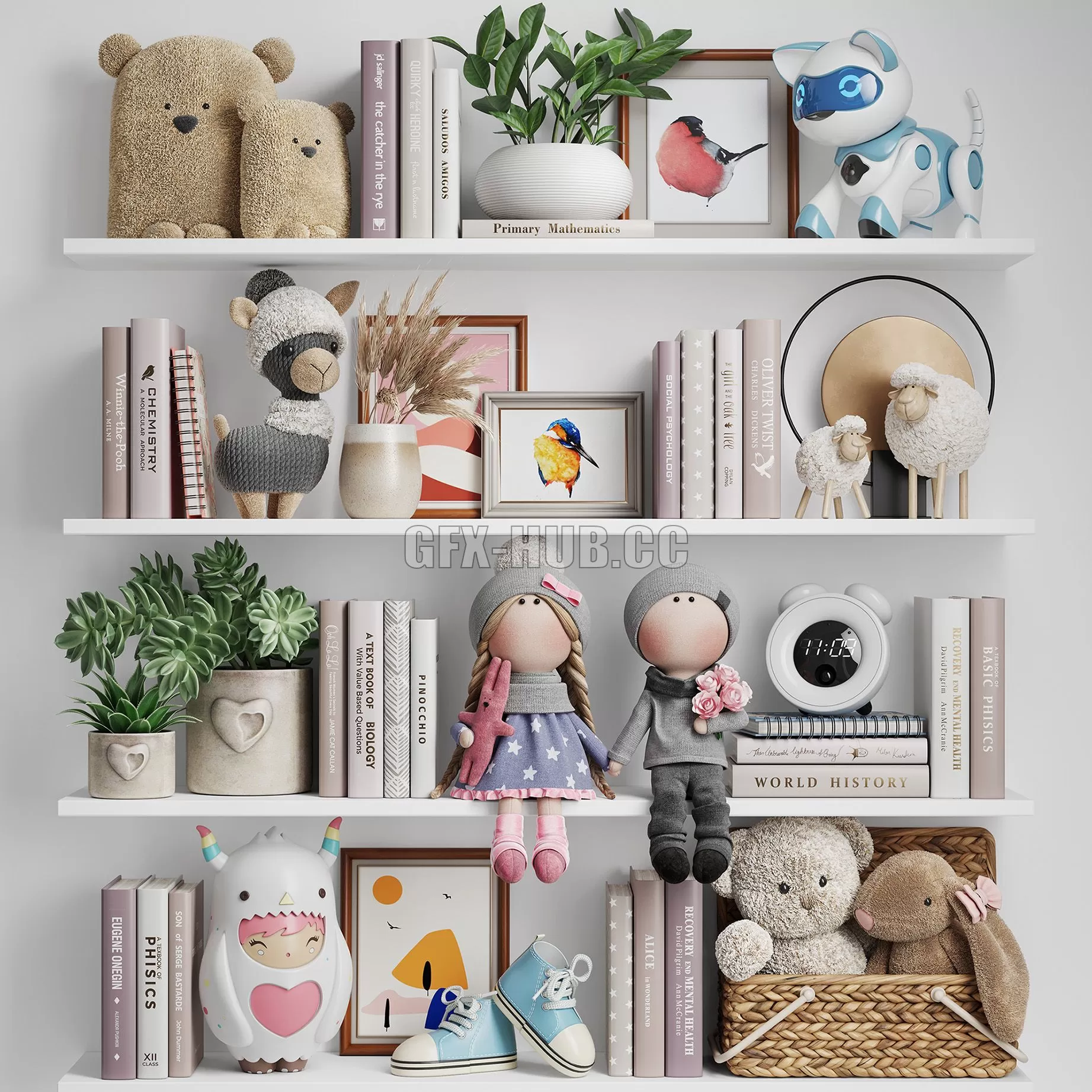 FURNITURE 3D MODELS – Decor Set for Girls FURNITURE 3D MODELS – Decor Set for Girls