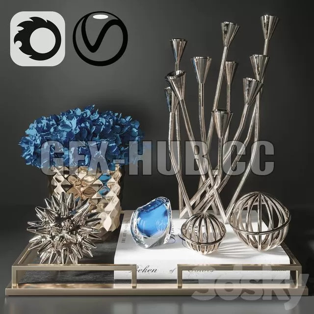 FURNITURE 3D MODELS – Decoration Set 12 FURNITURE 3D MODELS – Decoration Set 12