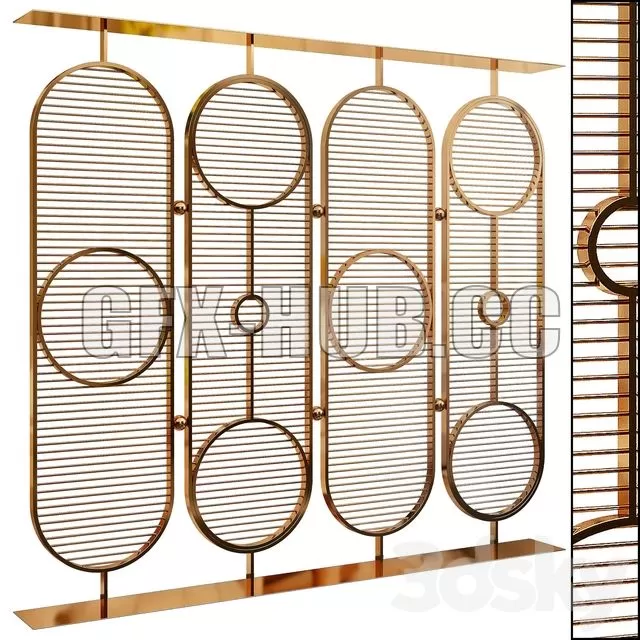 FURNITURE 3D MODELS – Decorative Partition 56 FURNITURE 3D MODELS – Decorative Partition 56