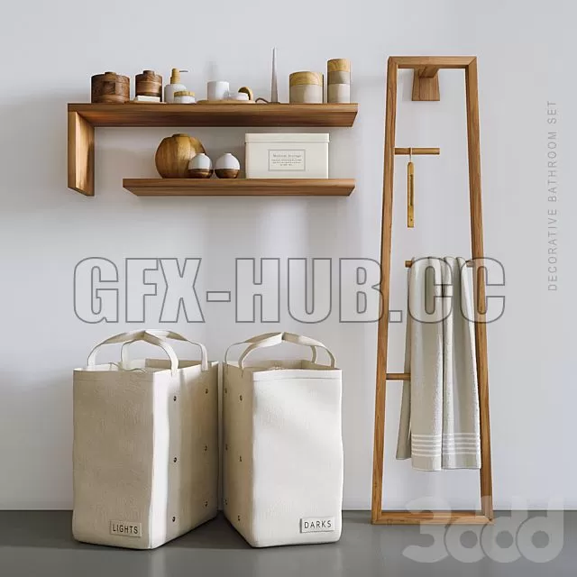 FURNITURE 3D MODELS – Decorative Set for Bathroom 12 FURNITURE 3D MODELS – Decorative Set for Bathroom 12