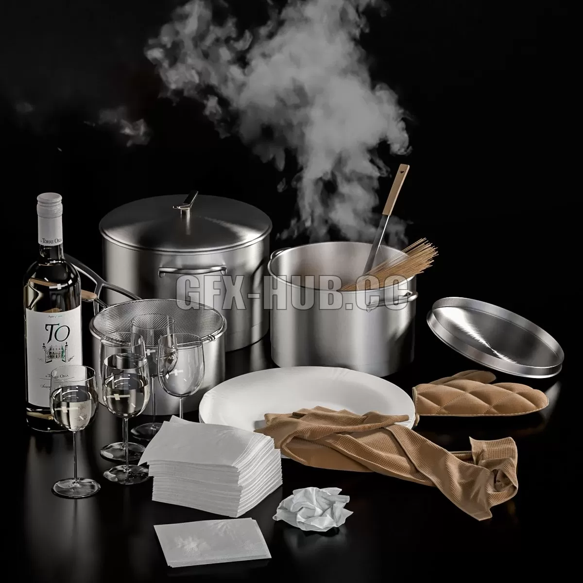 FURNITURE 3D MODELS – Decorative Set for the Kitchen 01 FURNITURE 3D MODELS – Decorative Set for the Kitchen 01