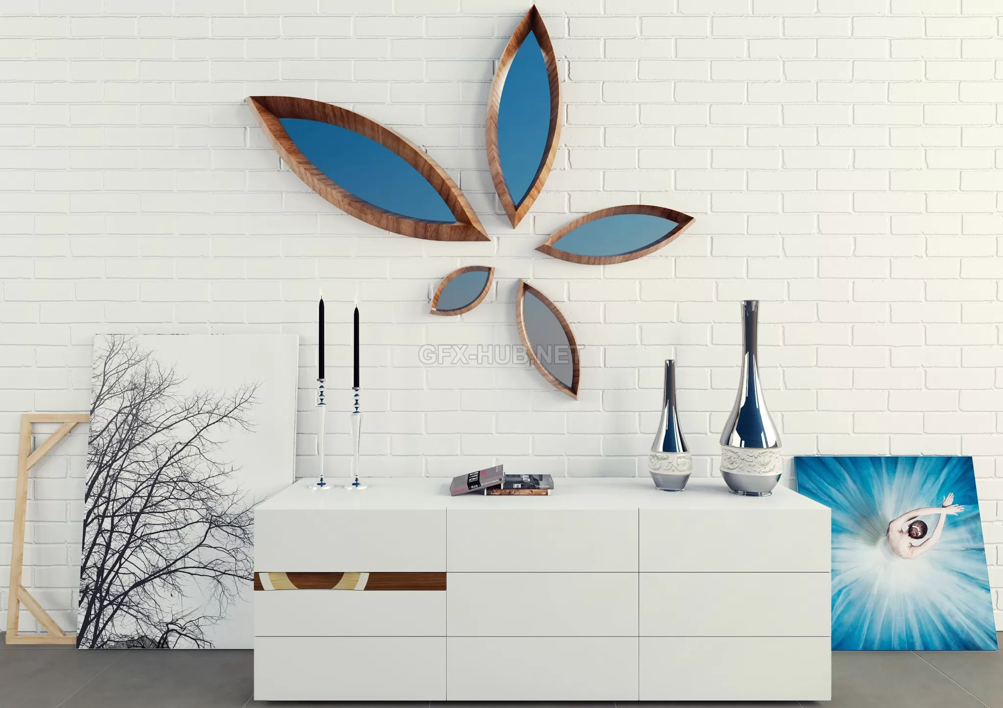 FURNITURE 3D MODELS – Decorative set Horm v.01 FURNITURE 3D MODELS – Decorative set Horm v.01