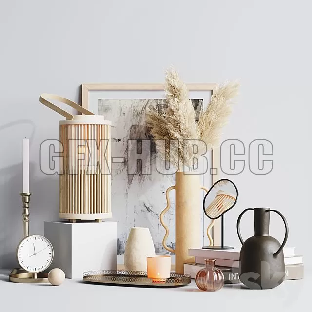 FURNITURE 3D MODELS – Decorative Set Zara Home 001 FURNITURE 3D MODELS – Decorative Set Zara Home 001