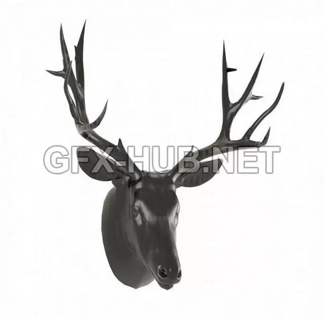 FURNITURE 3D MODELS – Deer Mount Wall Decoration FURNITURE 3D MODELS – Deer Mount Wall Decoration