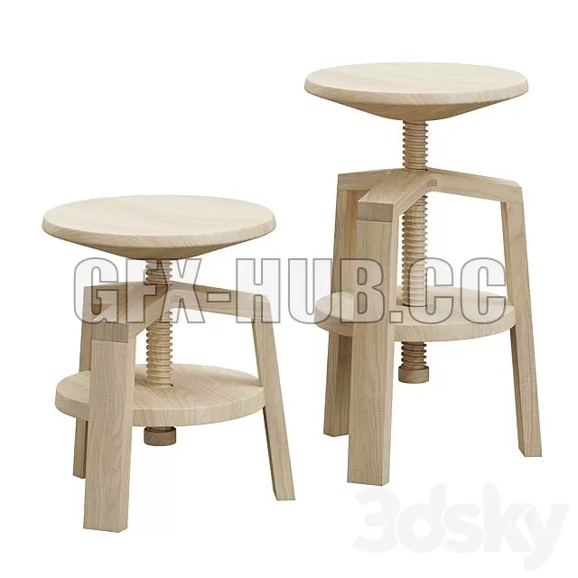 FURNITURE 3D MODELS – Delavelle Design Stool FURNITURE 3D MODELS – Delavelle Design Stool