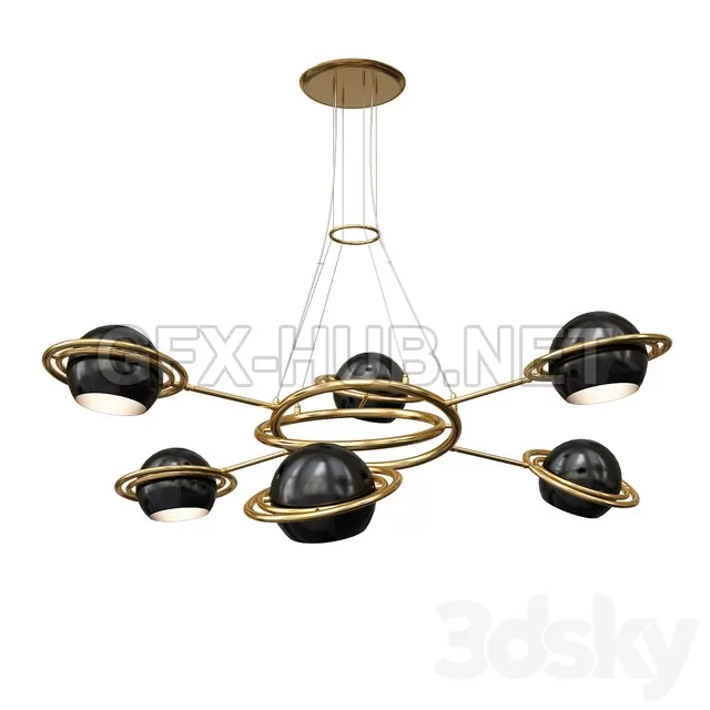 FURNITURE 3D MODELS – Delightfull Cosmo Suspention Light Black White FURNITURE 3D MODELS – Delightfull Cosmo Suspention Light Black White