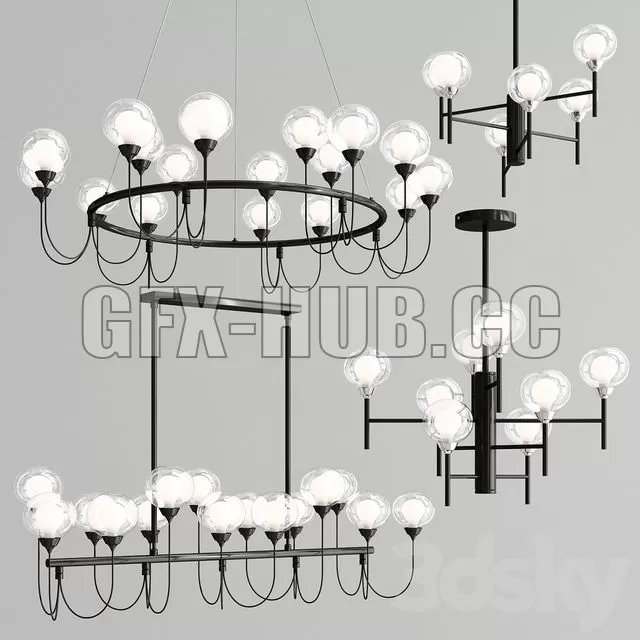 FURNITURE 3D MODELS – DeMarkt Chandelier Bremen Collection Light FURNITURE 3D MODELS – DeMarkt Chandelier Bremen Collection Light