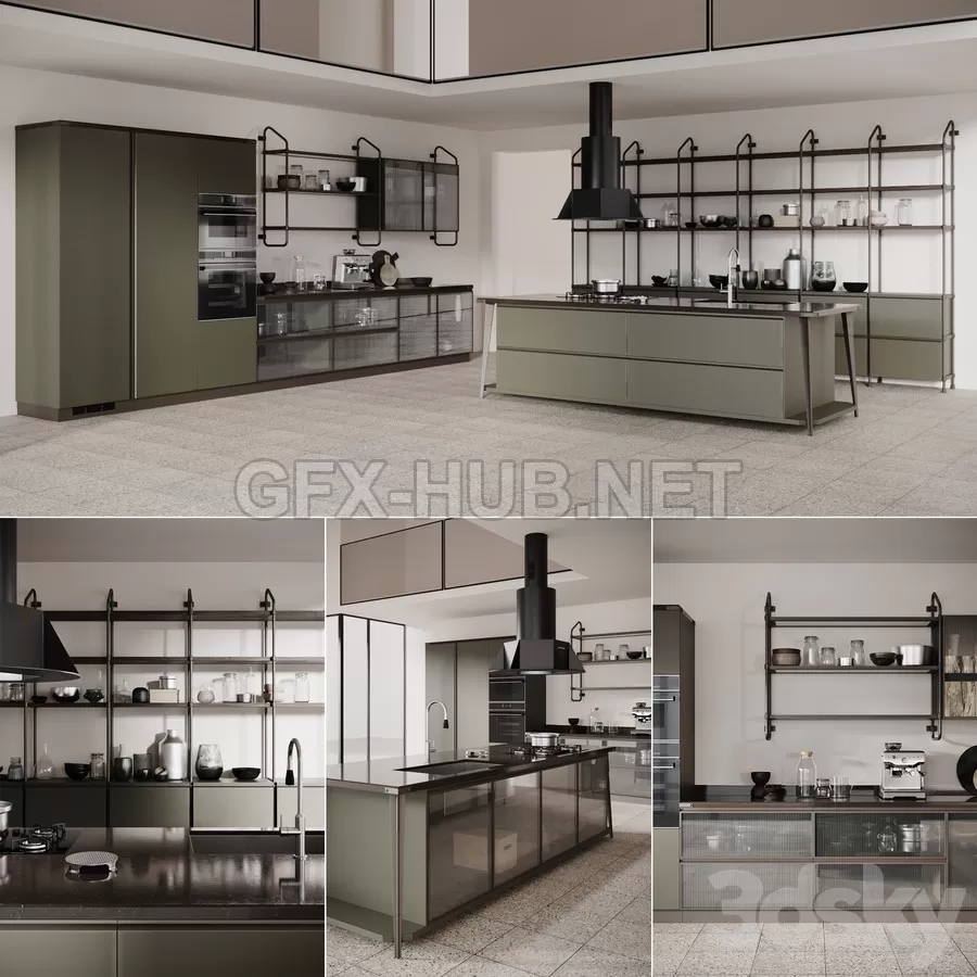 FURNITURE 3D MODELS – Diesel Open Workshop Scavolini FURNITURE 3D MODELS – Diesel Open Workshop Scavolini