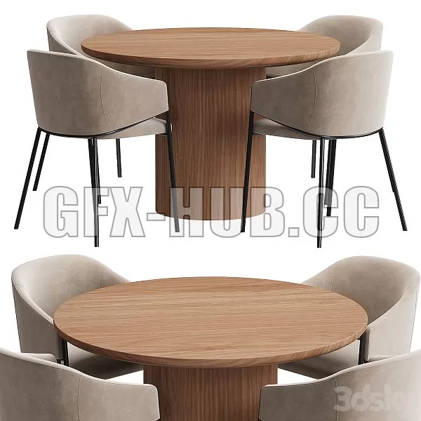 FURNITURE 3D MODELS – Dill Dining Table Set FURNITURE 3D MODELS – Dill Dining Table Set