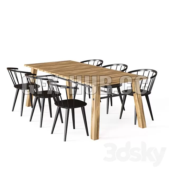 FURNITURE 3D MODELS – Dining Group 1 FURNITURE 3D MODELS – Dining Group 1