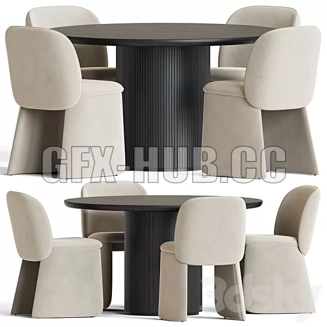 FURNITURE 3D MODELS – Dining Set 101 FURNITURE 3D MODELS – Dining Set 101