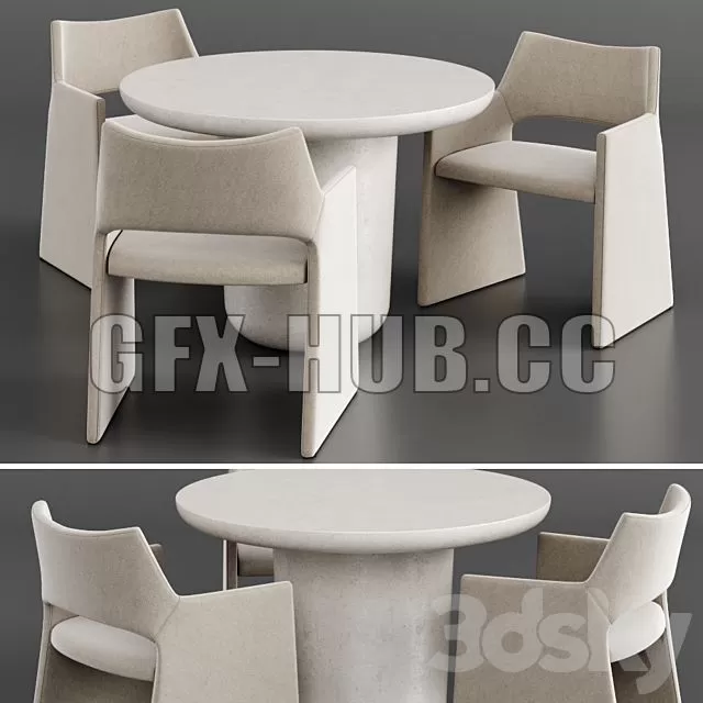 FURNITURE 3D MODELS – Dinning Set 15 FURNITURE 3D MODELS – Dinning Set 15